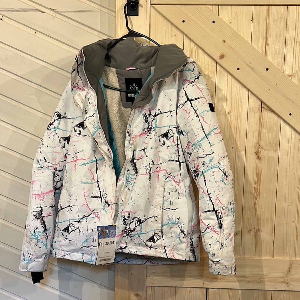 Womens Abstract Print Jacket